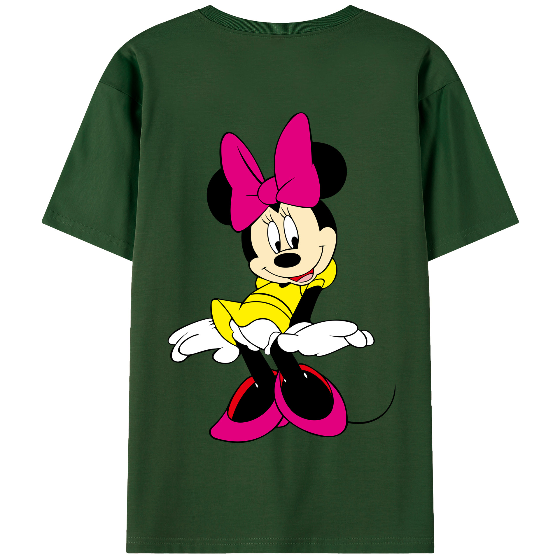 （画像用） ミッキーマウス Mickey Mouse 綿100％半袖Tシャツ（背面プリント）